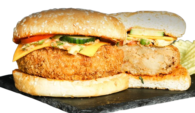 Crispy Aloo Tikki Burger - Best Vegetarian Burger in Delta